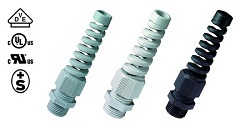 Cable glands with bending protection
